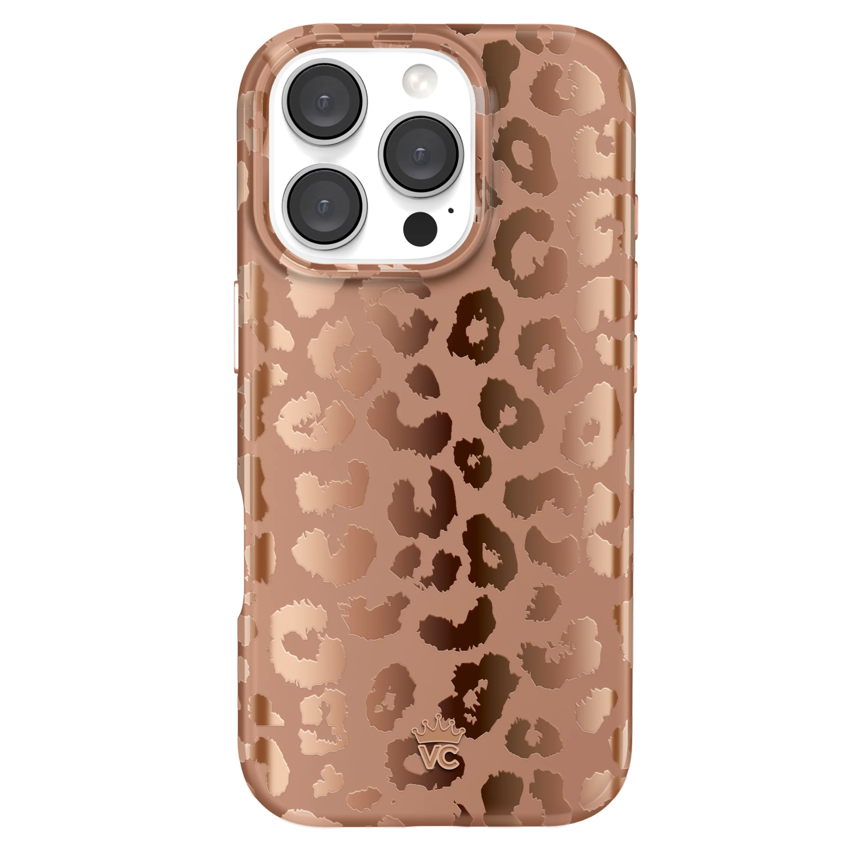 Bronze Chrome Leopard iPhone Case - Image 102