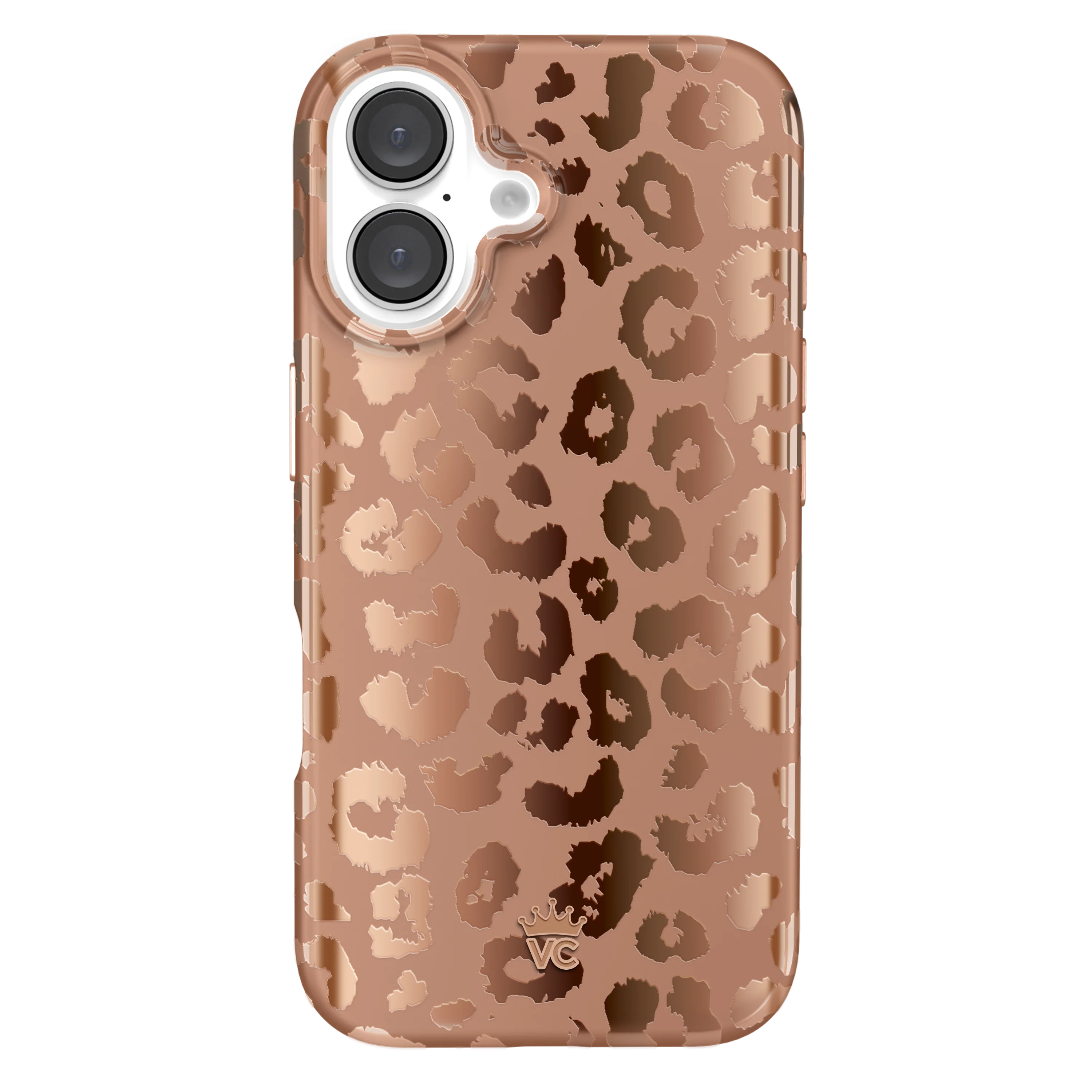 Bronze Chrome Leopard iPhone Case - Image 107