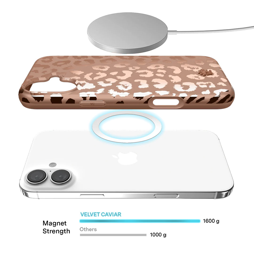 Bronze Chrome Leopard iPhone Case - Image 109