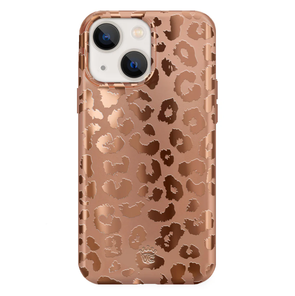 Bronze Chrome Leopard iPhone Case - Image 11