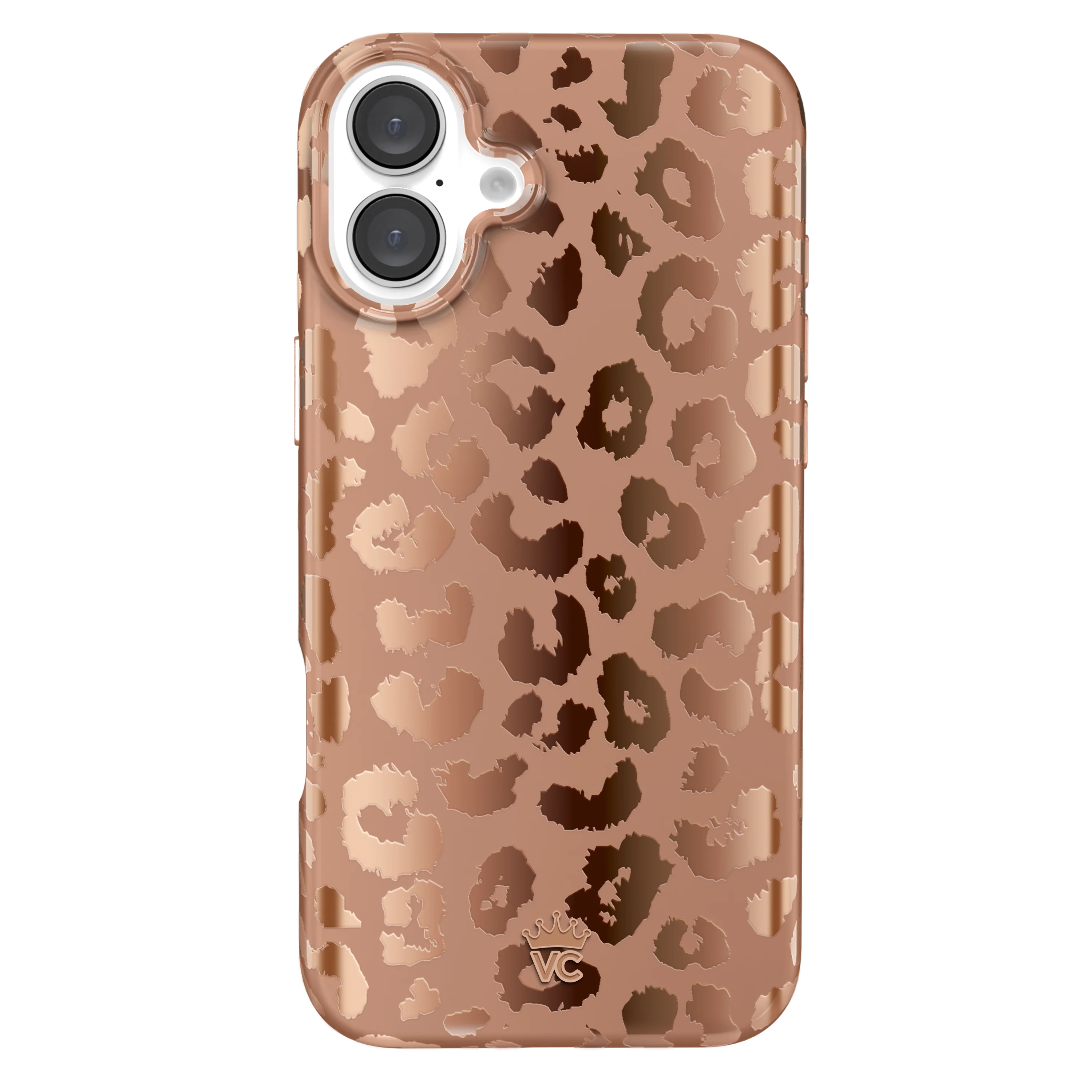 Bronze Chrome Leopard iPhone Case - Image 112