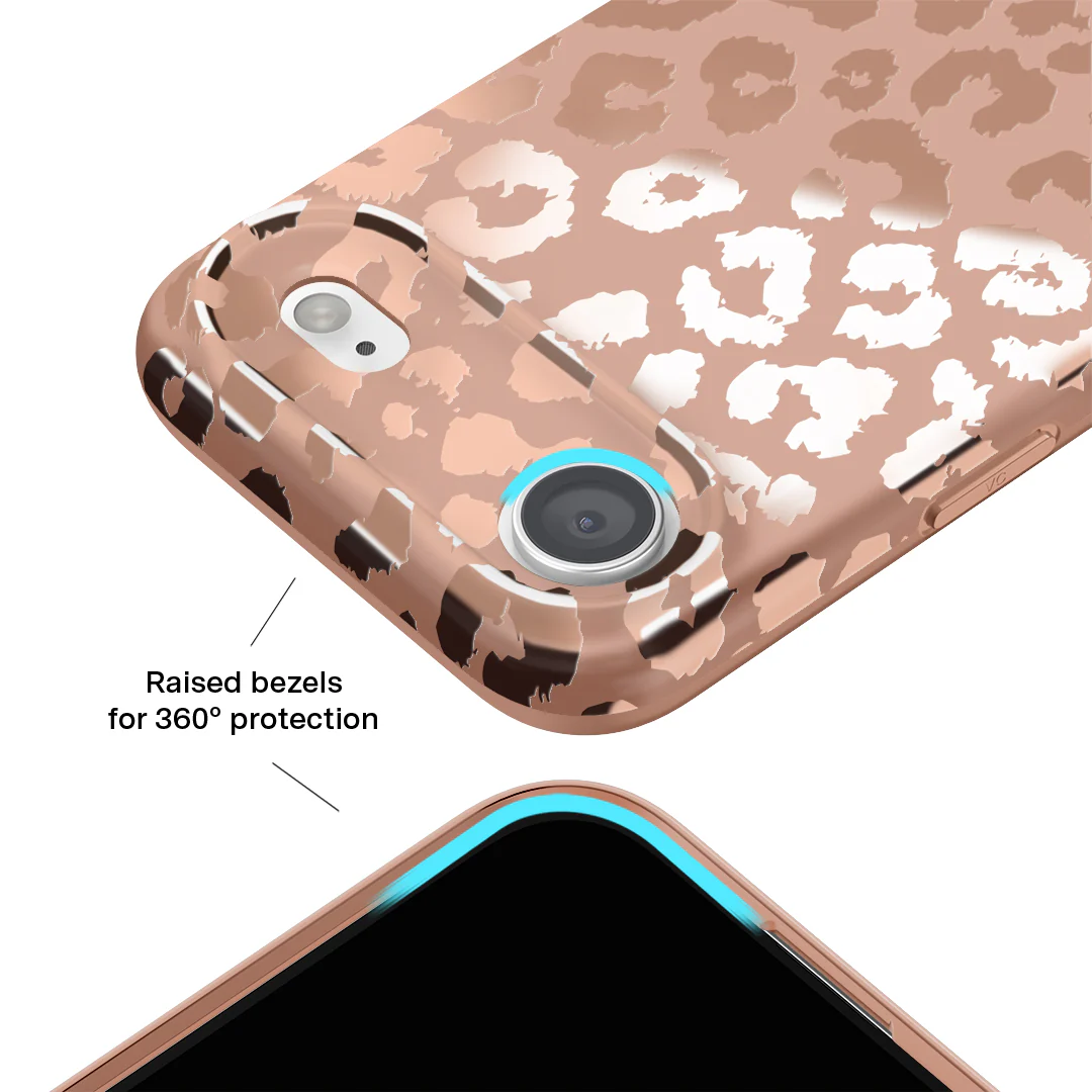 Bronze Chrome Leopard iPhone Case - Image 119