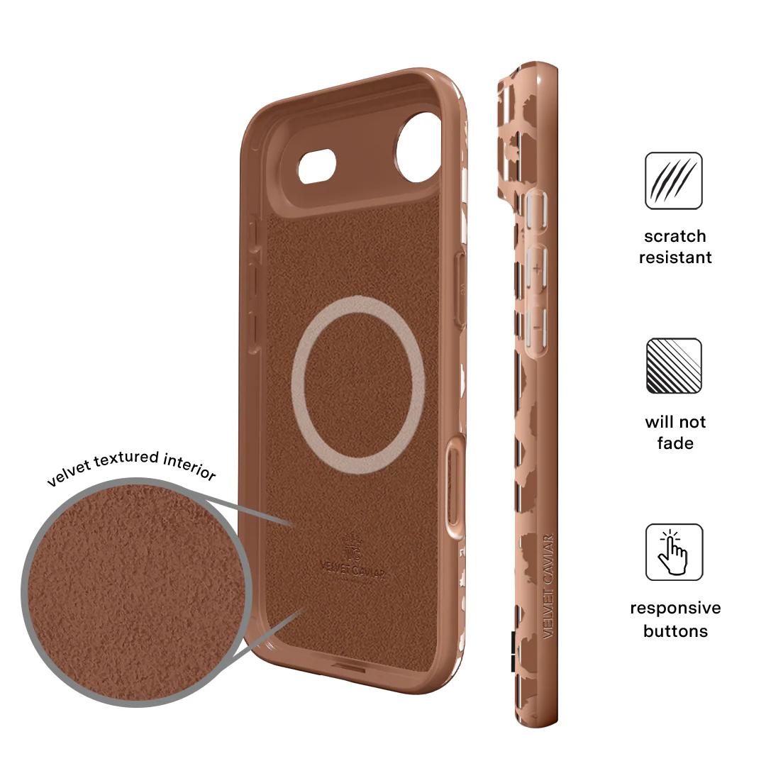 Bronze Chrome Leopard iPhone Case - Image 121