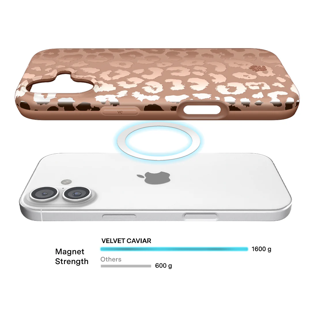 Bronze Chrome Leopard iPhone Case - Image 125