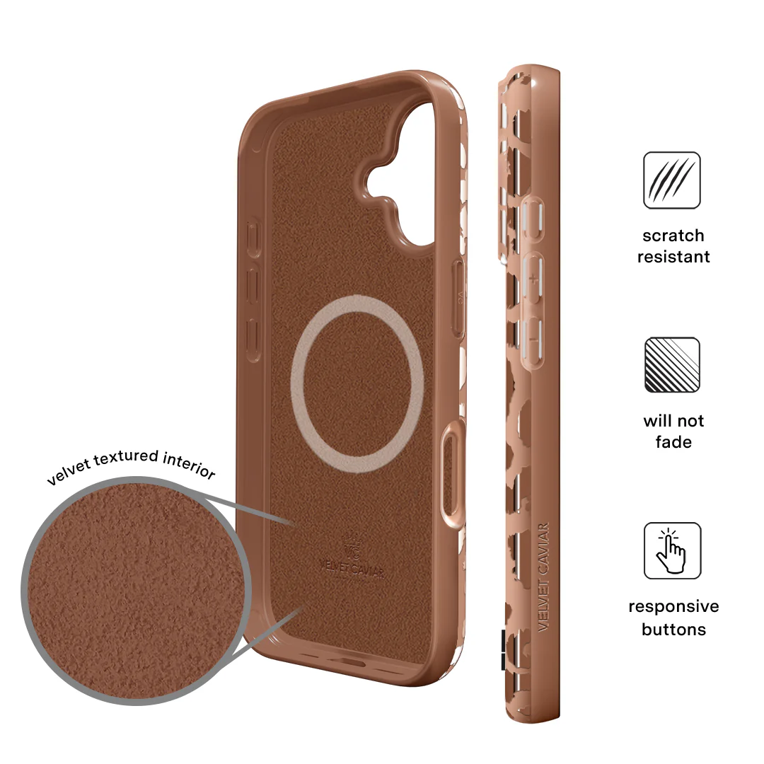 Bronze Chrome Leopard iPhone Case - Image 126