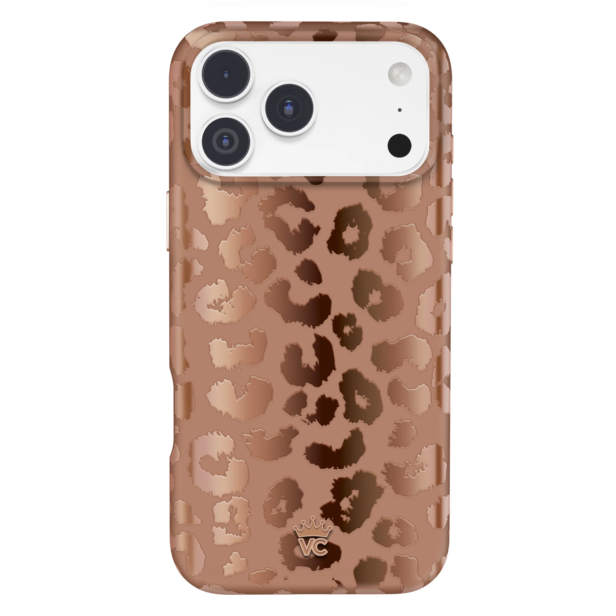 Bronze Chrome Leopard iPhone Case - Image 132
