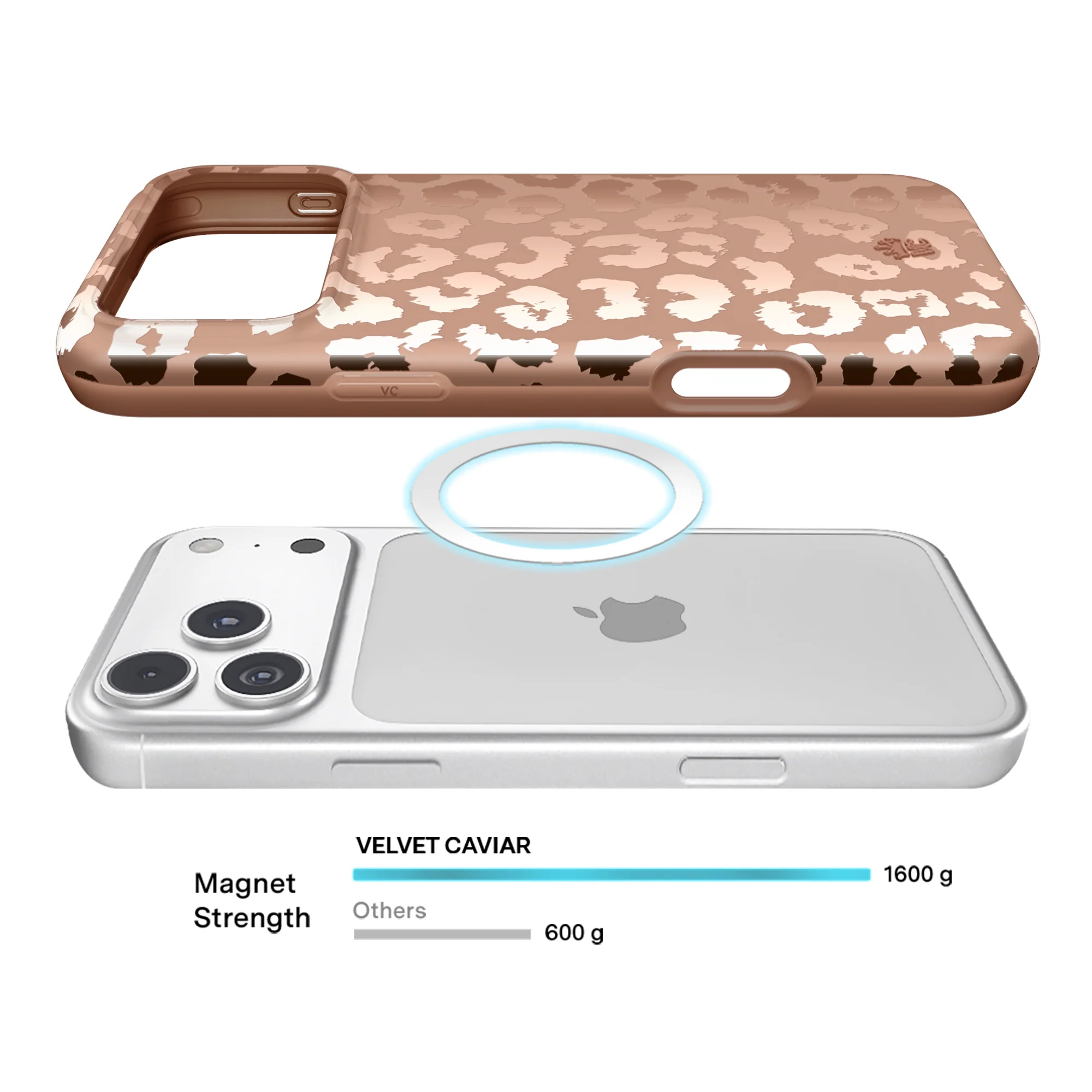 Bronze Chrome Leopard iPhone Case - Image 135