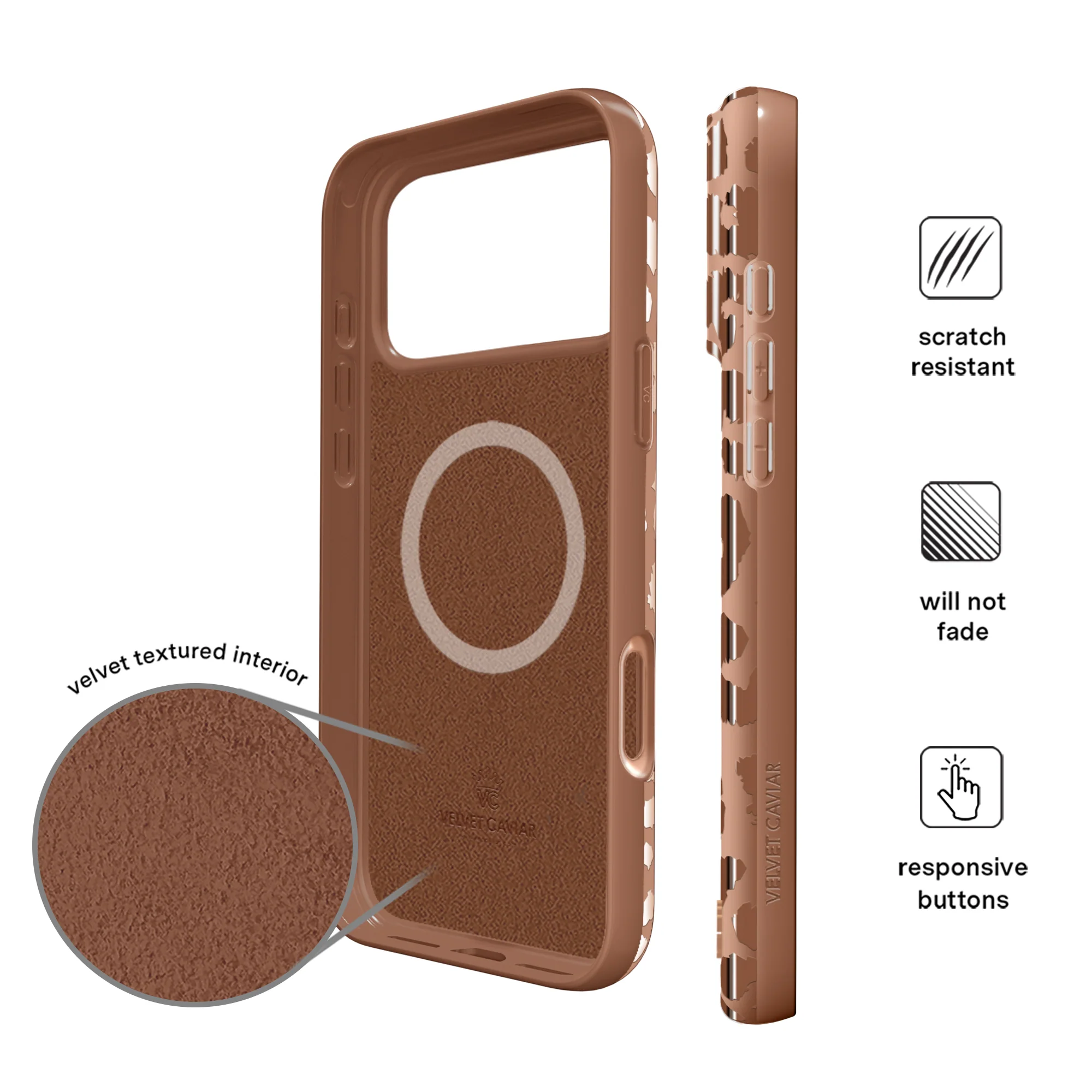 Bronze Chrome Leopard iPhone Case - Image 136