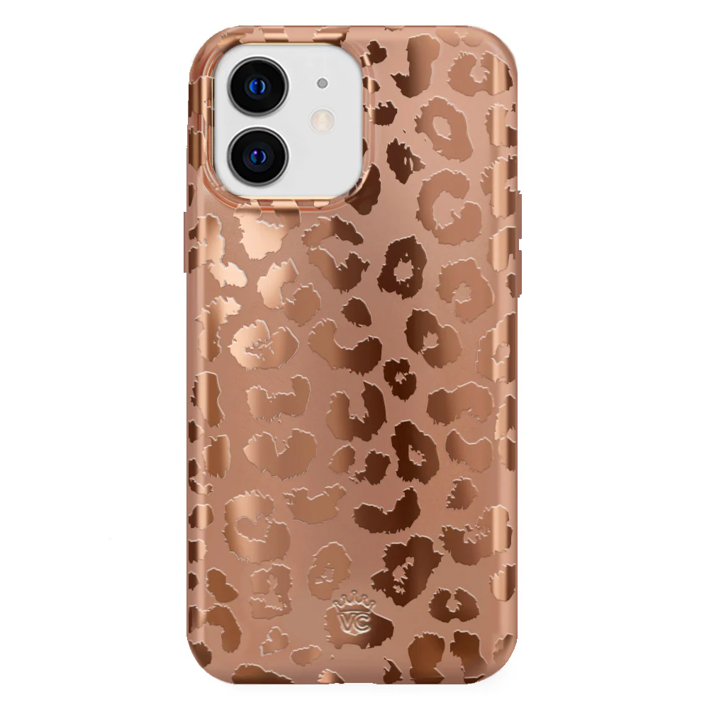 Bronze Chrome Leopard iPhone Case - Image 26