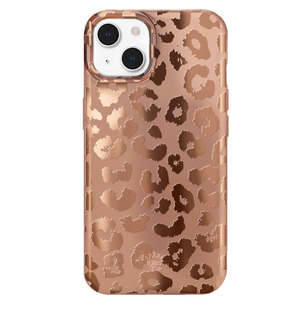 Bronze Chrome Leopard iPhone Case - Image 41