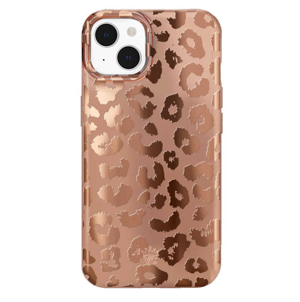 Bronze Chrome Leopard iPhone Case - Image 46