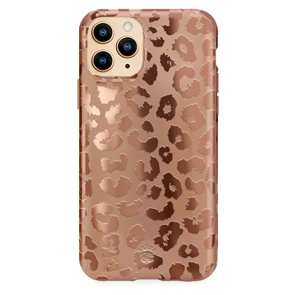Bronze Chrome Leopard iPhone Case - Image 66