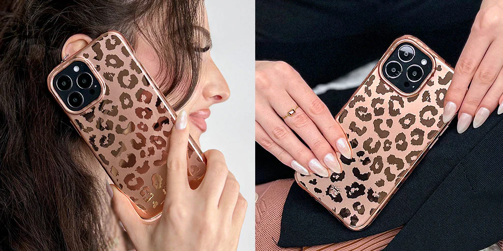 Bronze Chrome Leopard iPhone Case - Image 76