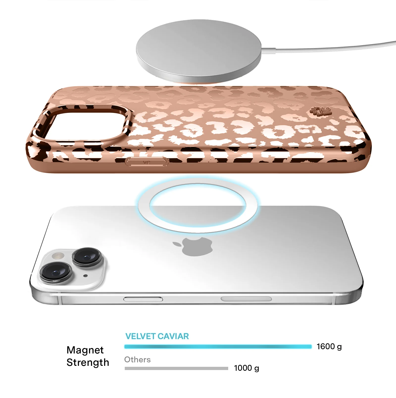 Bronze Chrome Leopard iPhone Case - Image 79
