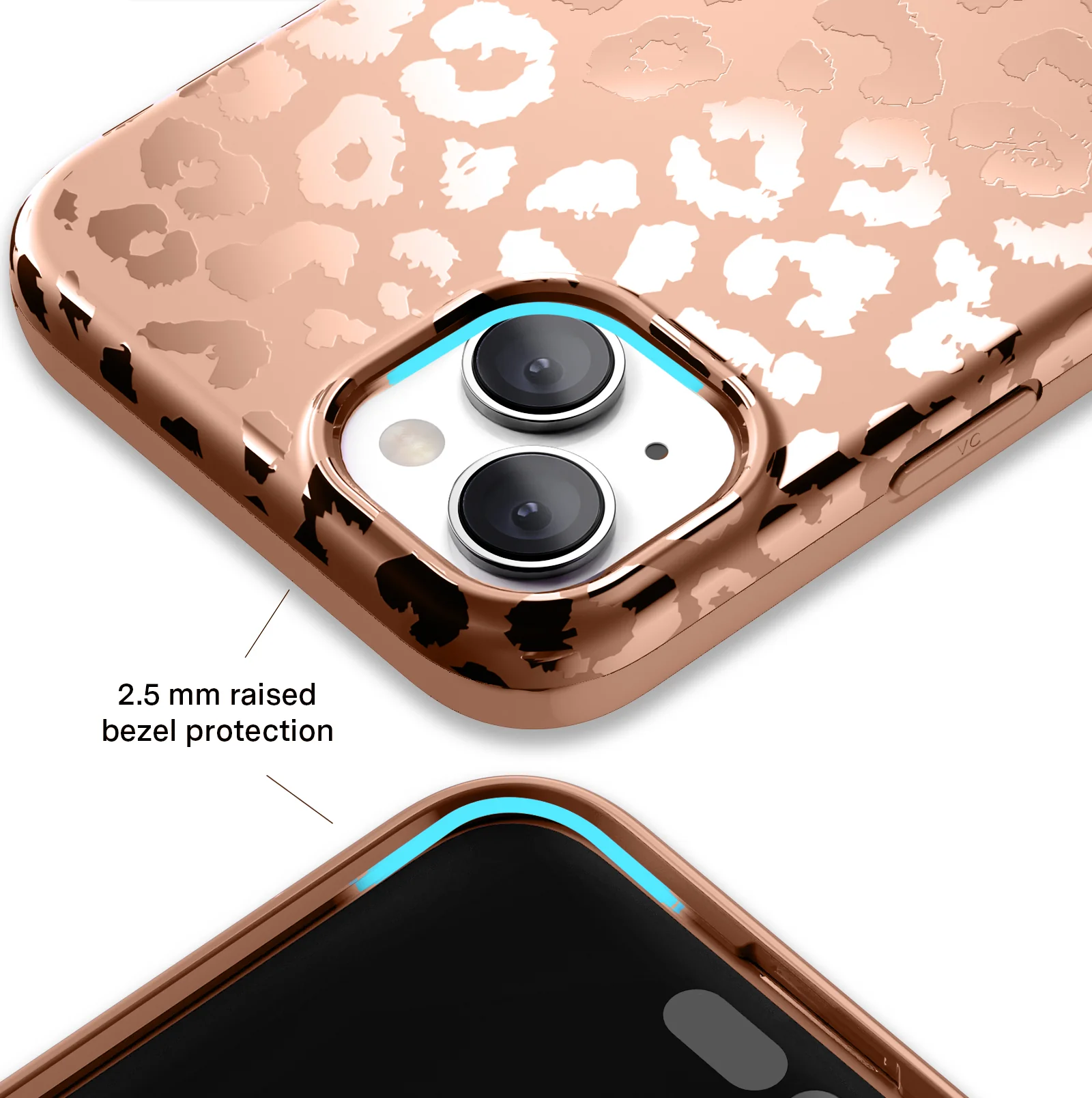 Bronze Chrome Leopard iPhone Case - Image 83