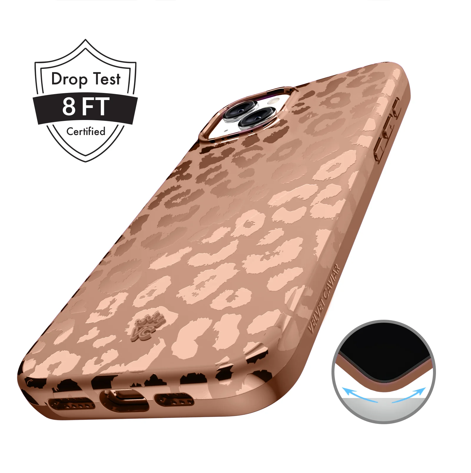 Bronze Chrome Leopard iPhone Case - Image 85