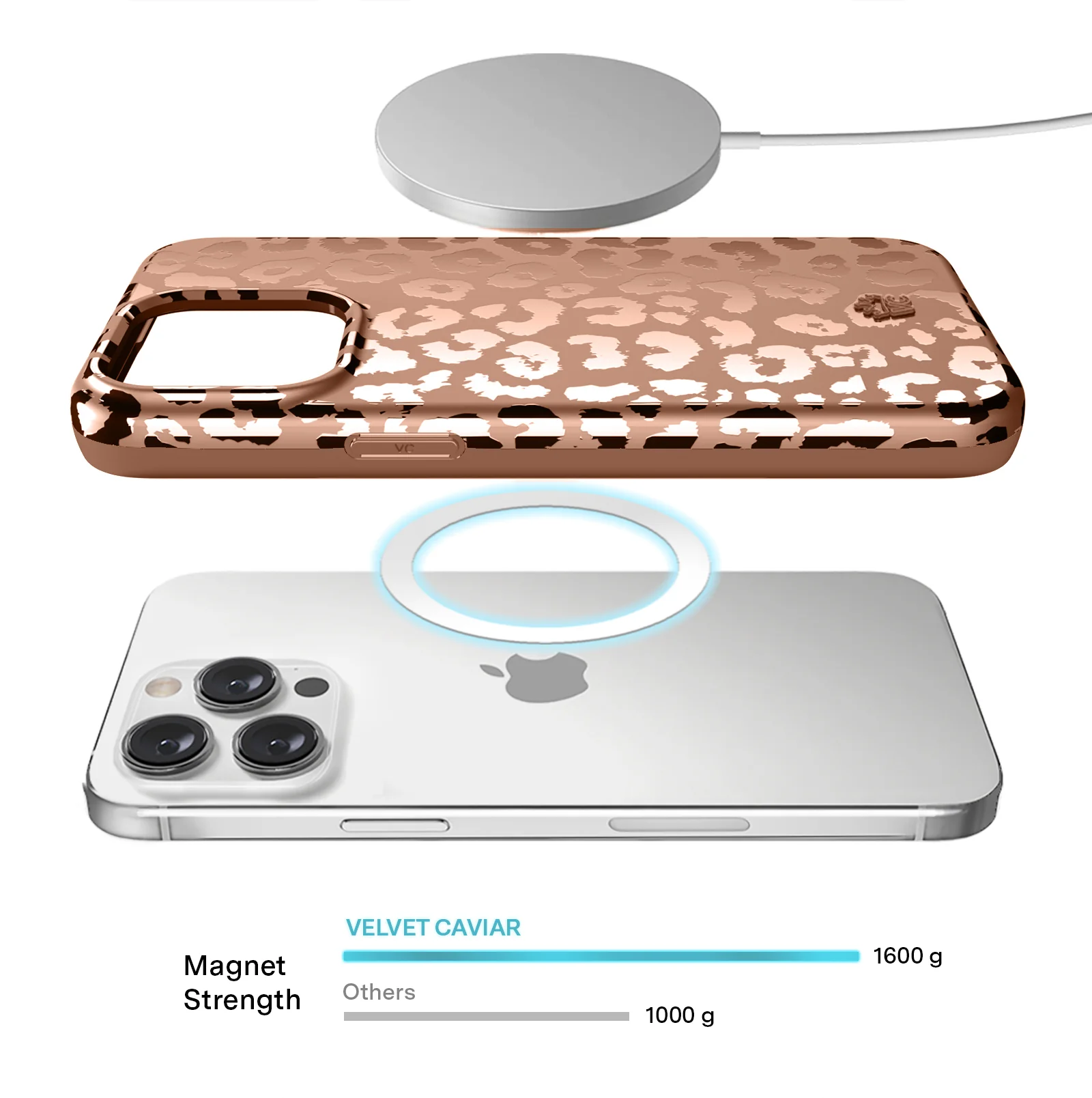Bronze Chrome Leopard iPhone Case - Image 89