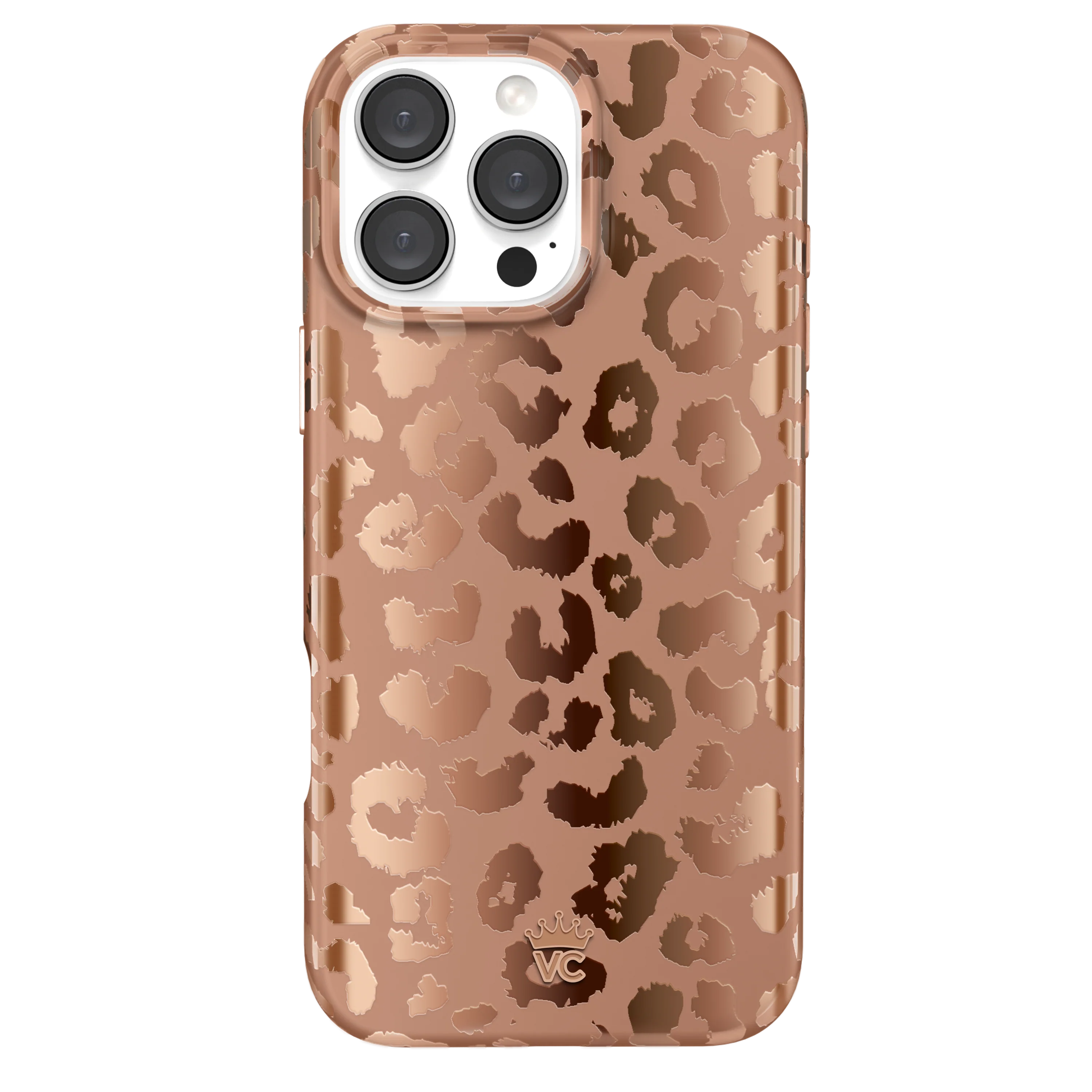 Bronze Chrome Leopard iPhone Case - Image 97