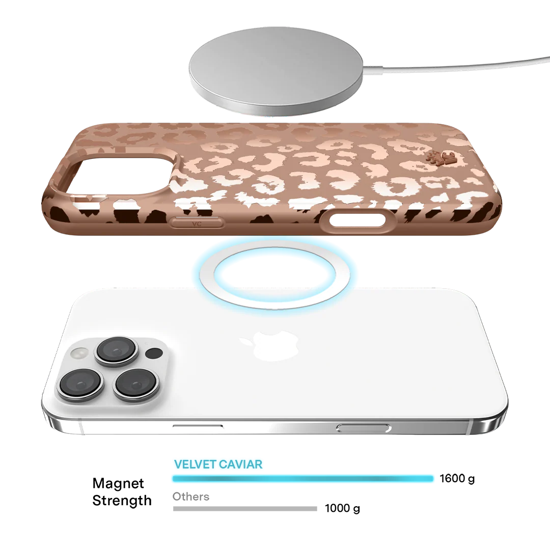 Bronze Chrome Leopard iPhone Case - Image 99