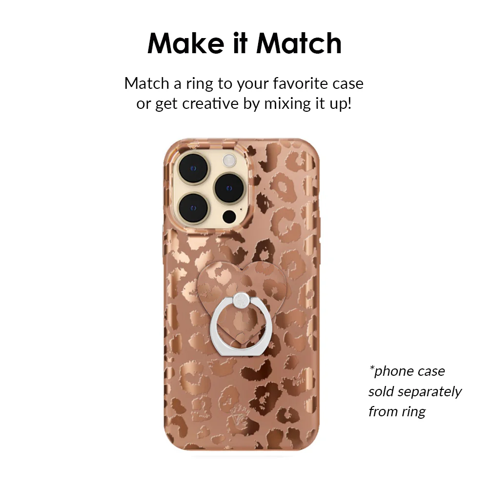 Bronze Chrome Leopard Phone Ring - Image 3
