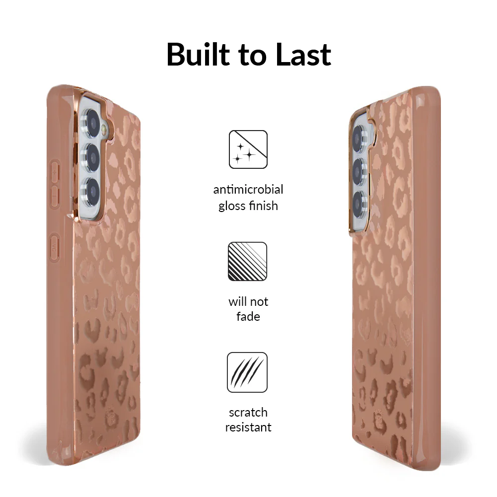 Bronze Chrome Leopard Samsung Case - Image 23