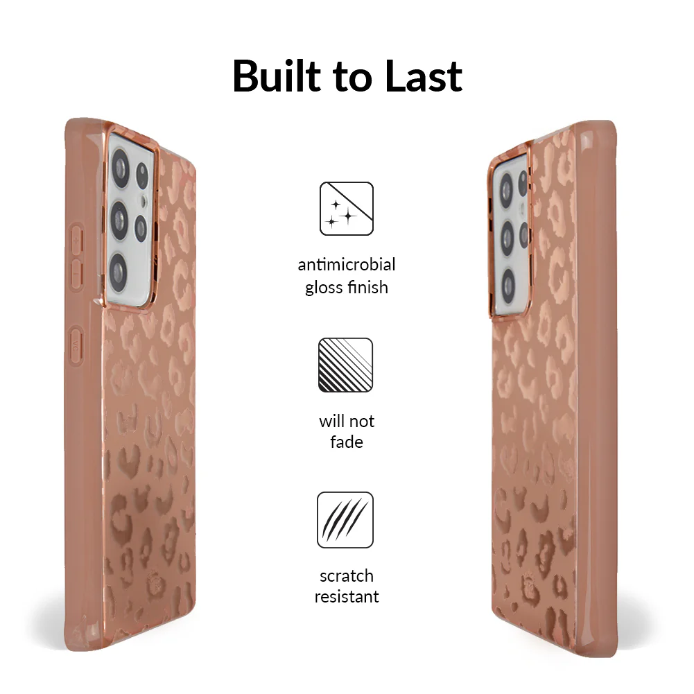 Bronze Chrome Leopard Samsung Case - Image 28