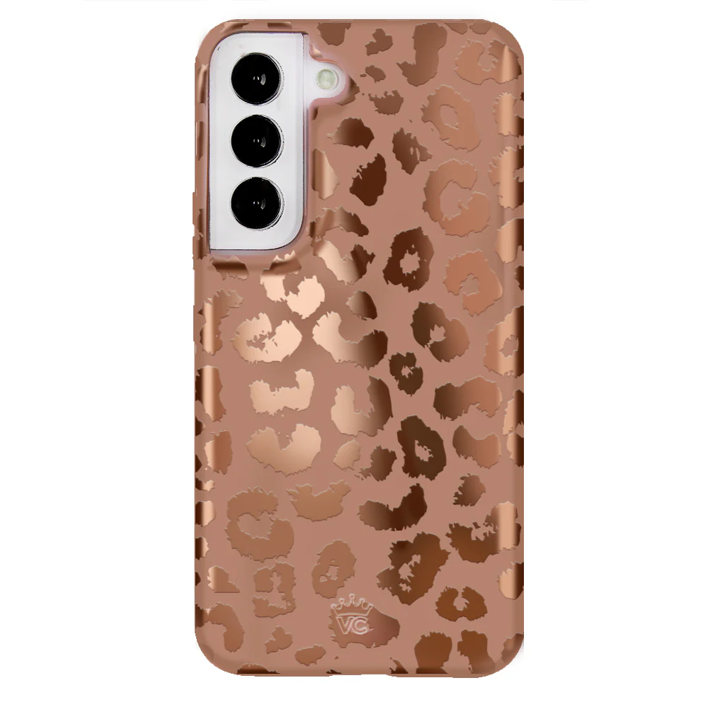 Bronze Chrome Leopard Samsung Case - Image 30