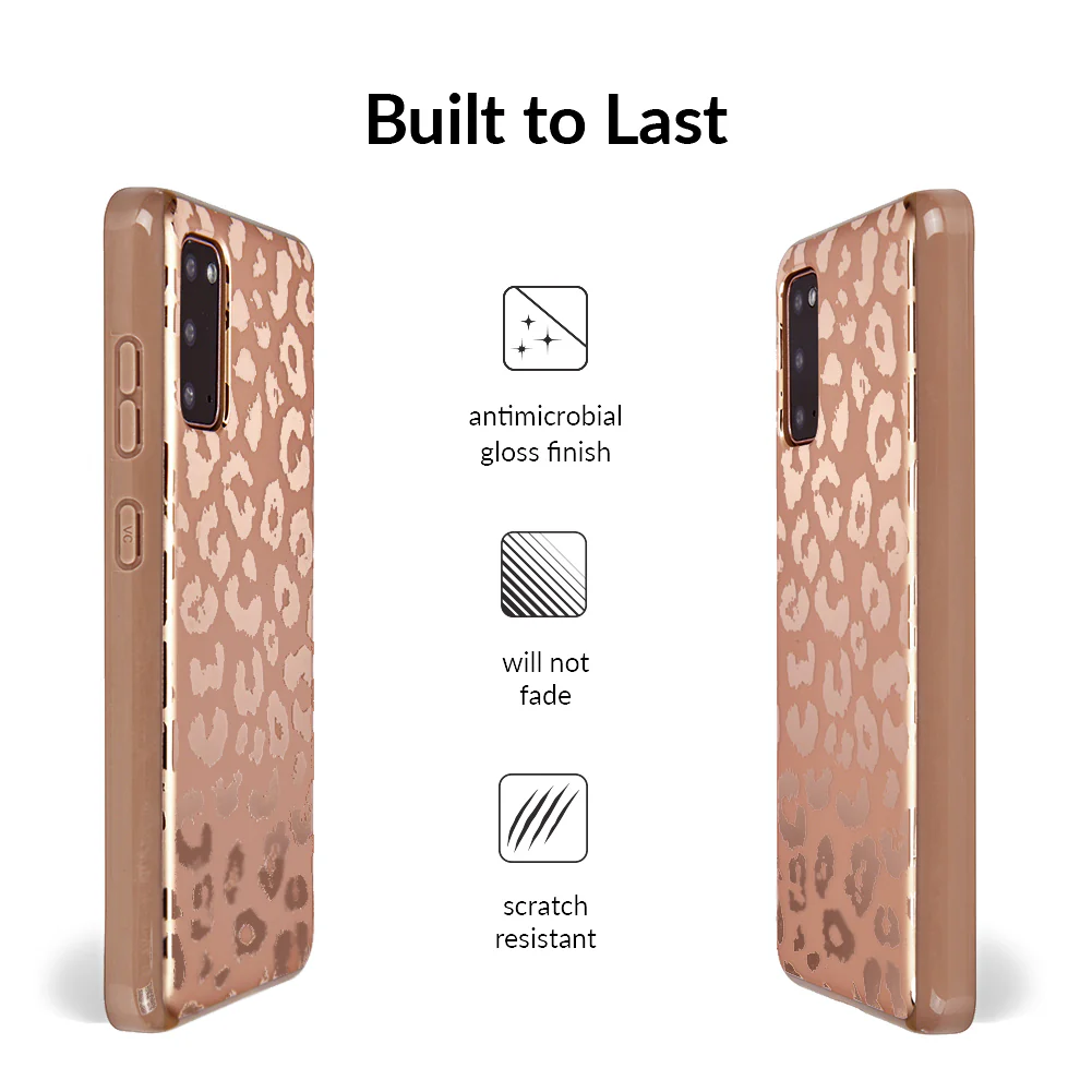 Bronze Chrome Leopard Samsung Case - Image 4