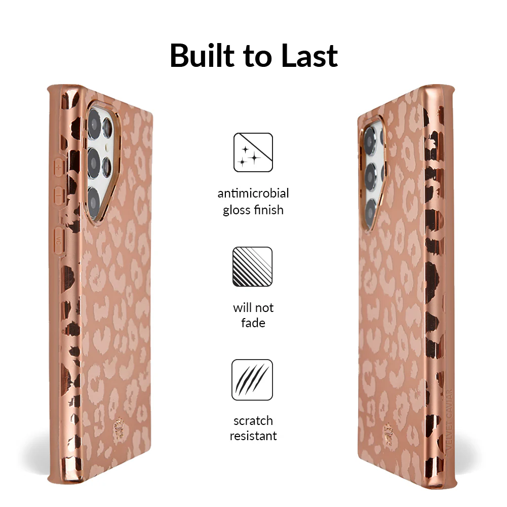 Bronze Chrome Leopard Samsung Case - Image 42