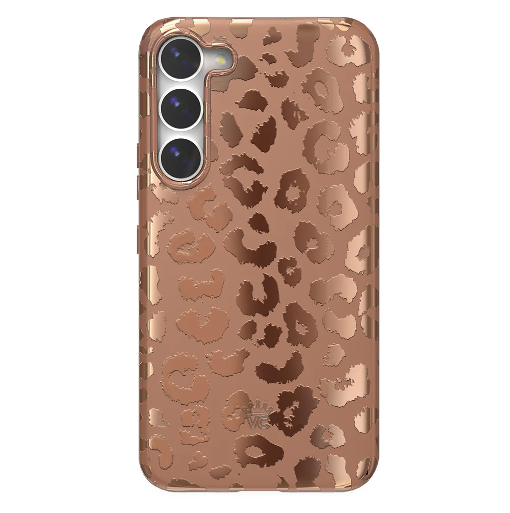 Bronze Chrome Leopard Samsung Case - Image 44