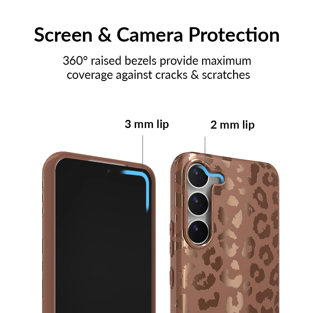 Bronze Chrome Leopard Samsung Case - Image 52