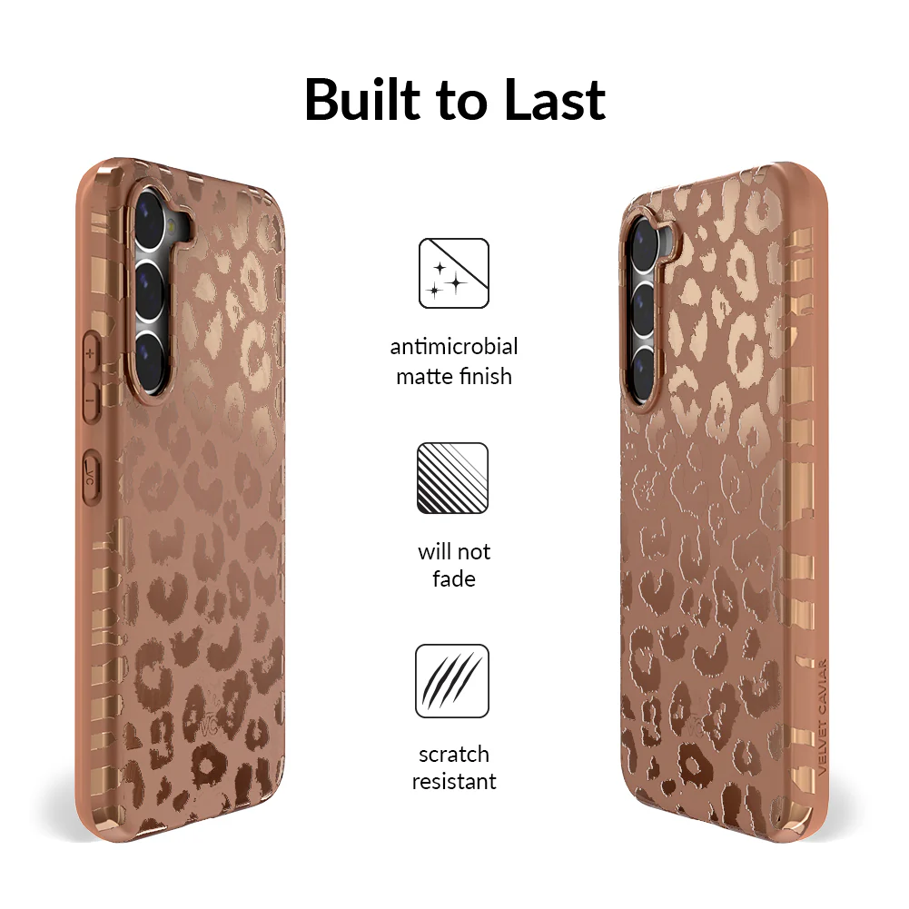 Bronze Chrome Leopard Samsung Case - Image 54