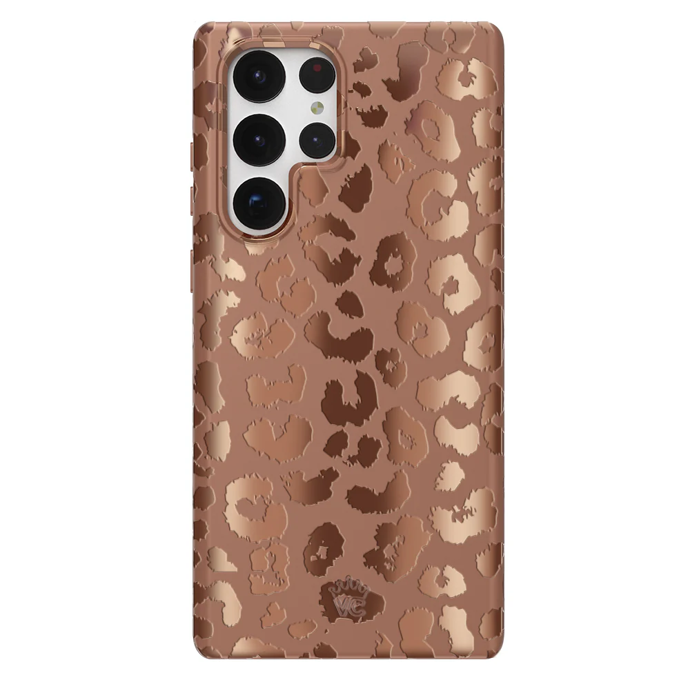 Bronze Chrome Leopard Samsung Case - Image 56