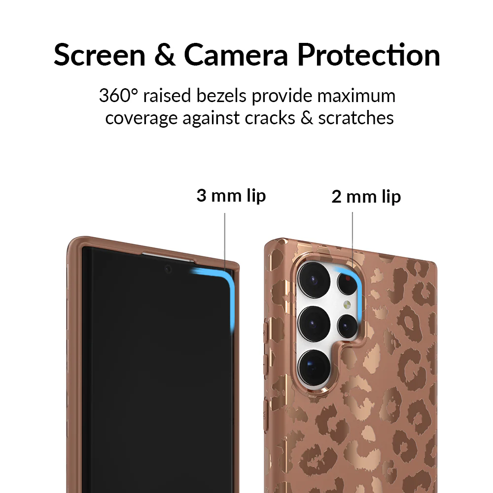 Bronze Chrome Leopard Samsung Case - Image 57