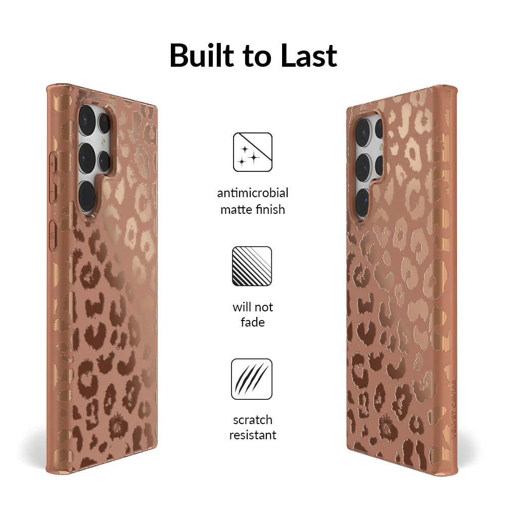 Bronze Chrome Leopard Samsung Case - Image 59