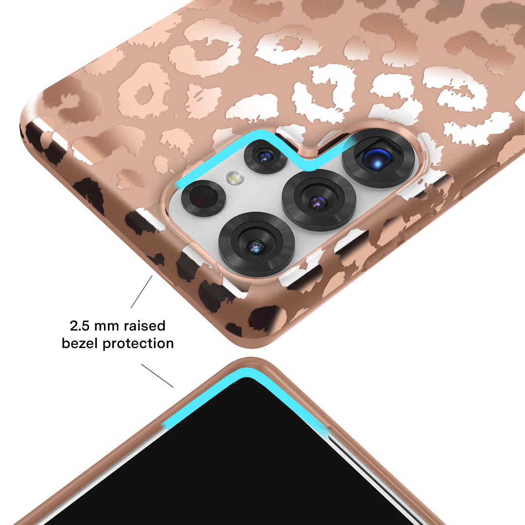 Bronze Chrome Leopard Samsung Case - Image 62