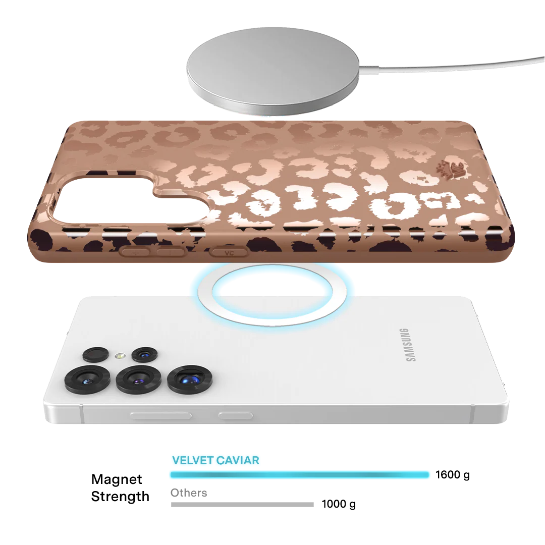 Bronze Chrome Leopard Samsung Case - Image 63