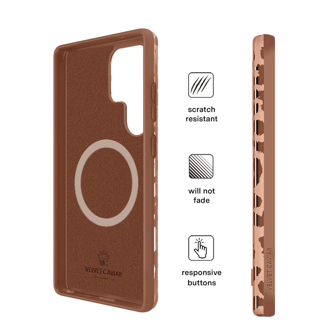 Bronze Chrome Leopard Samsung Case - Image 65