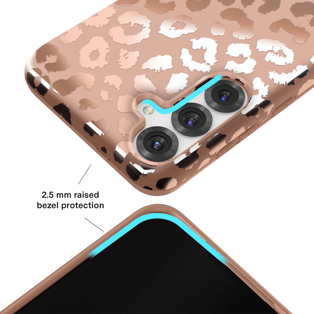 Bronze Chrome Leopard Samsung Case - Image 72