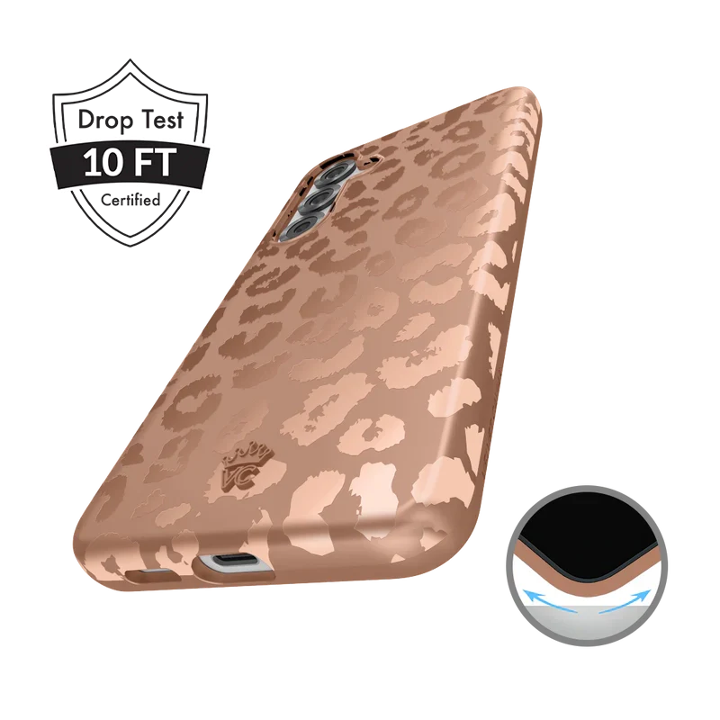 Bronze Chrome Leopard Samsung Case - Image 74