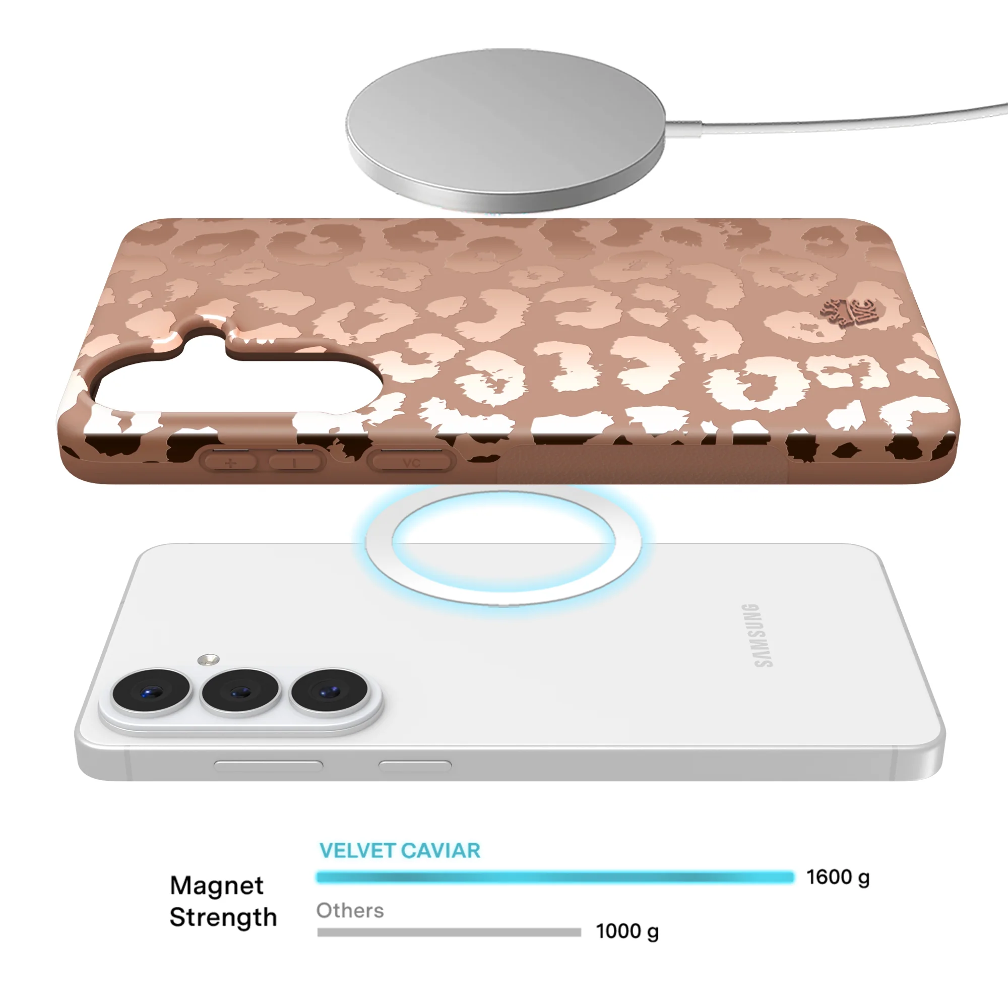 Bronze Chrome Leopard Samsung Case - Image 78
