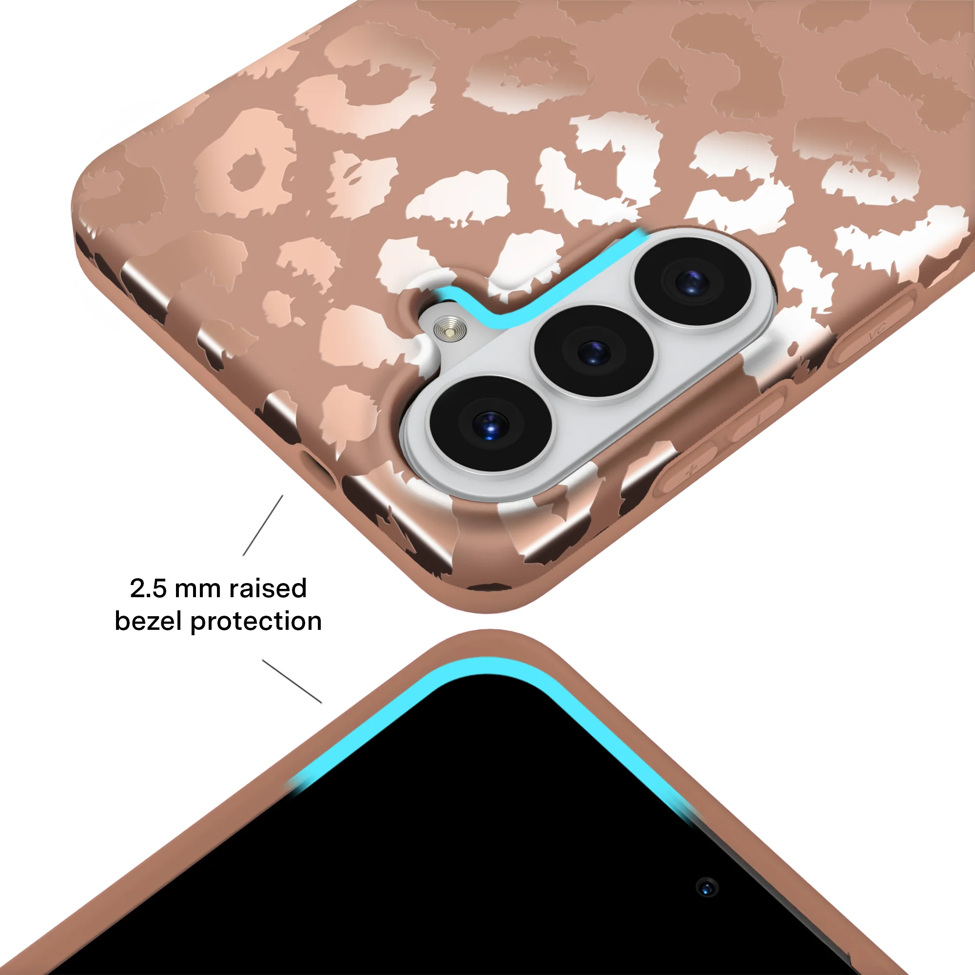 Bronze Chrome Leopard Samsung Case - Image 82