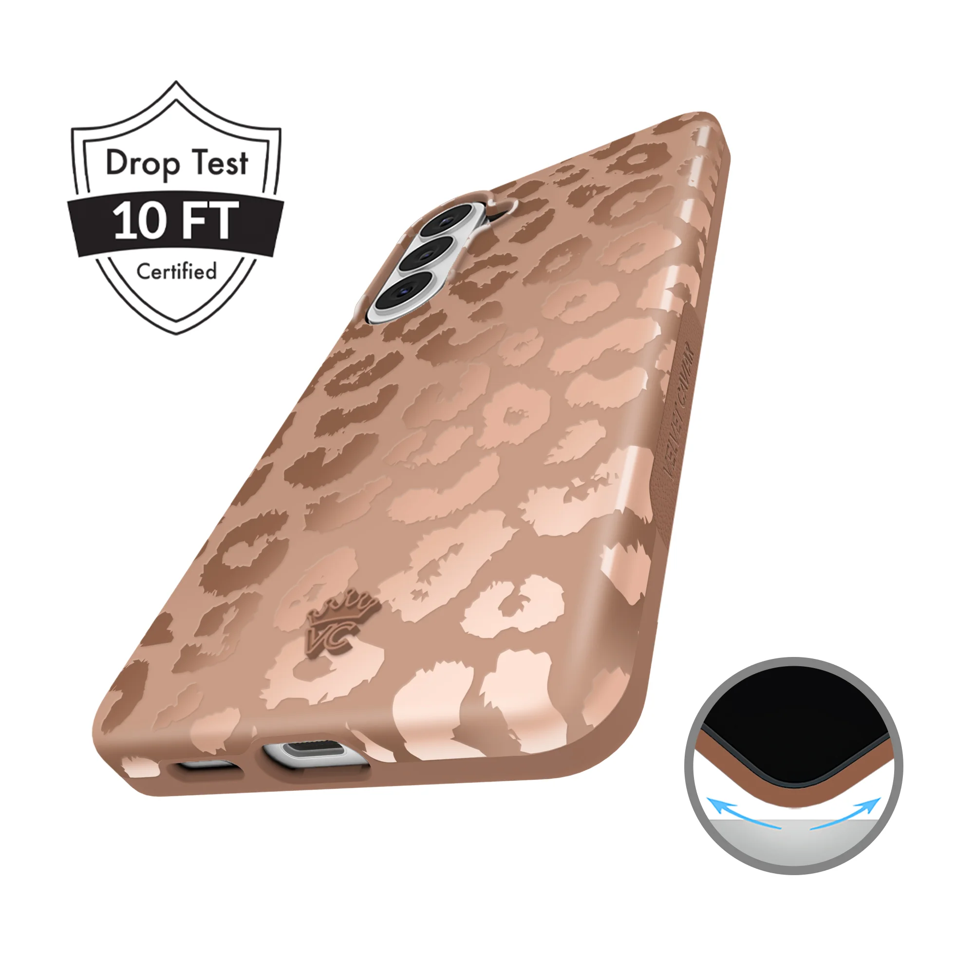 Bronze Chrome Leopard Samsung Case - Image 84