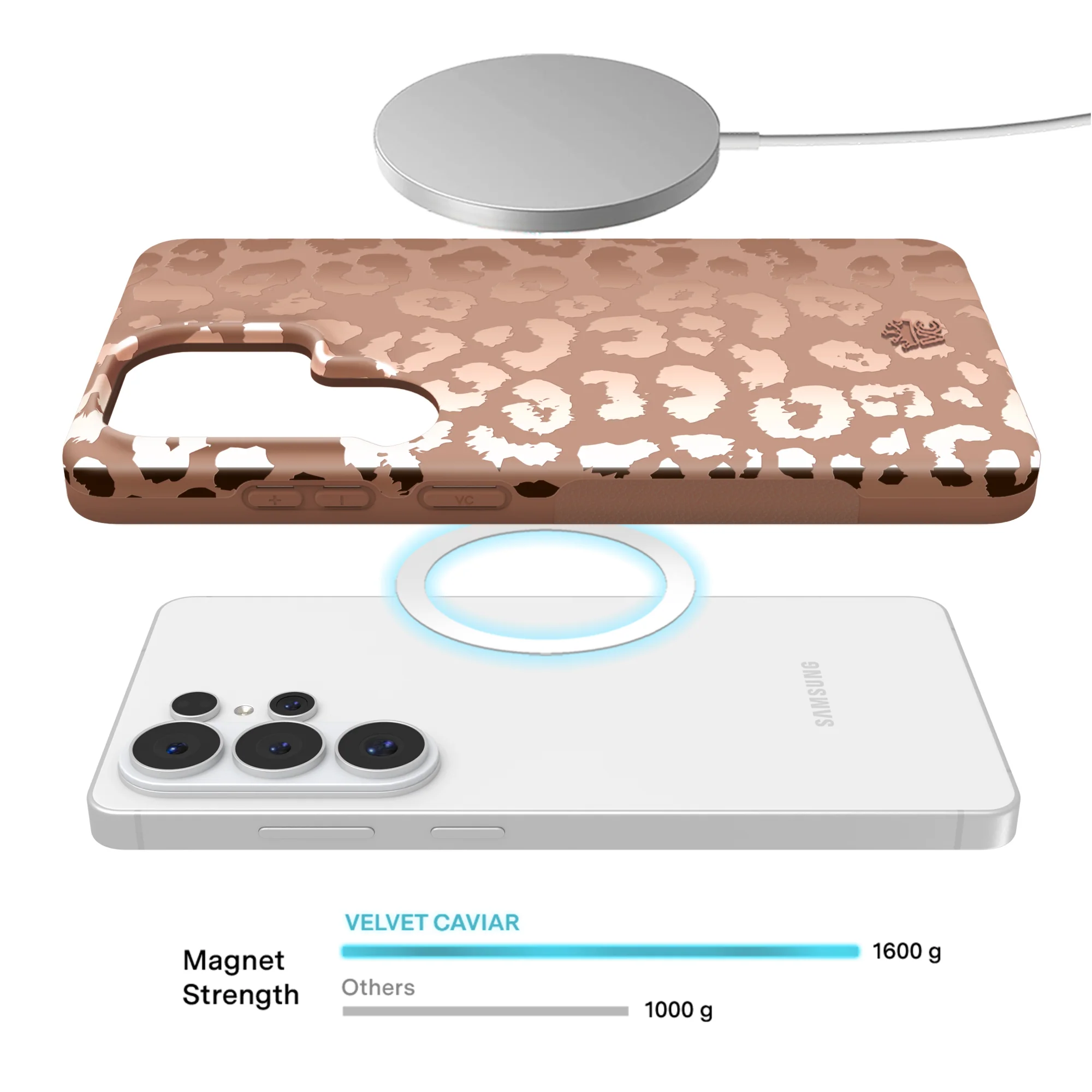 Bronze Chrome Leopard Samsung Case - Image 88