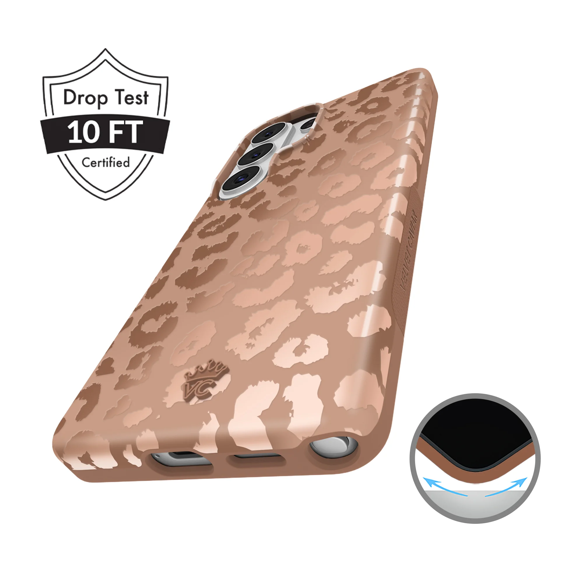 Bronze Chrome Leopard Samsung Case - Image 89