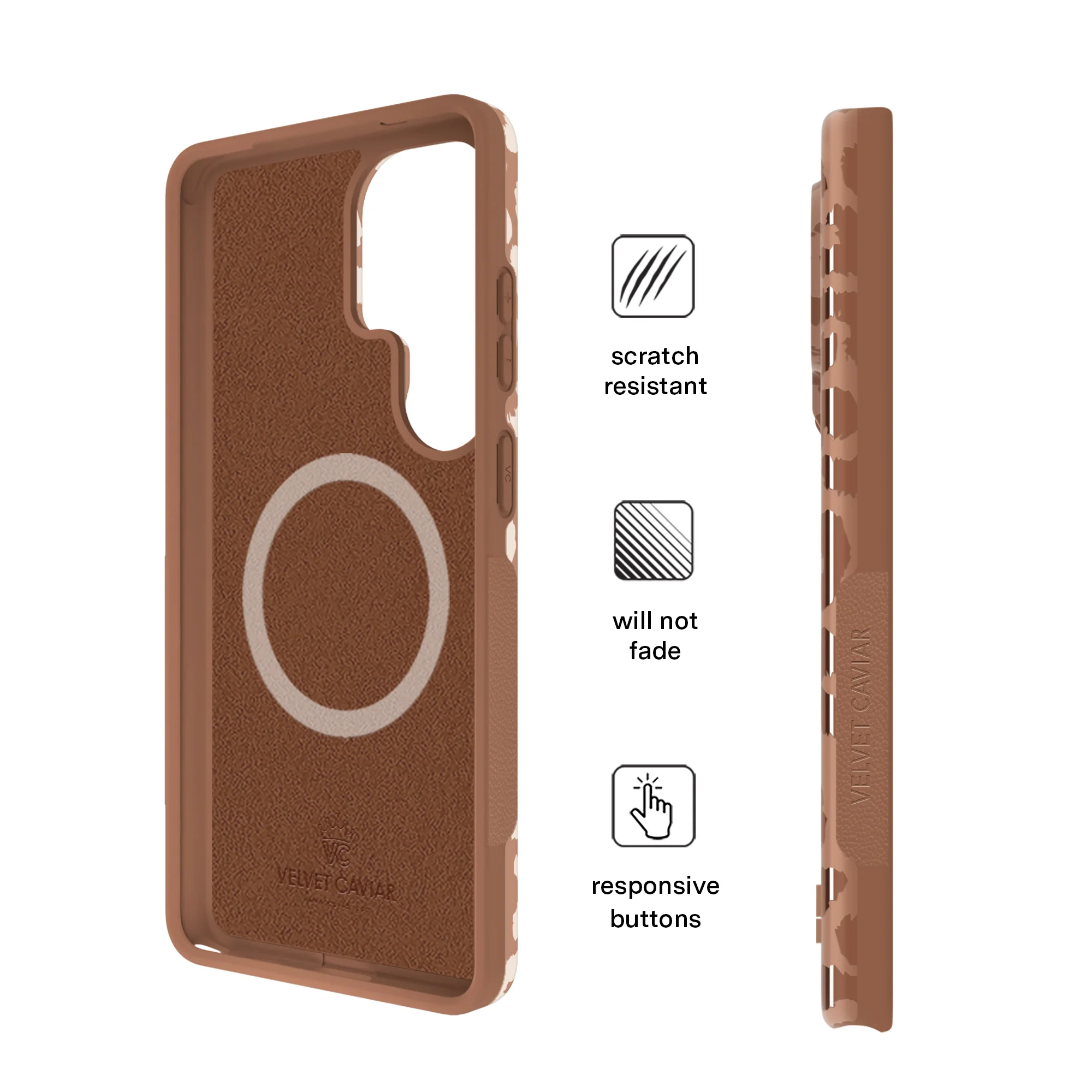 Bronze Chrome Leopard Samsung Case - Image 90
