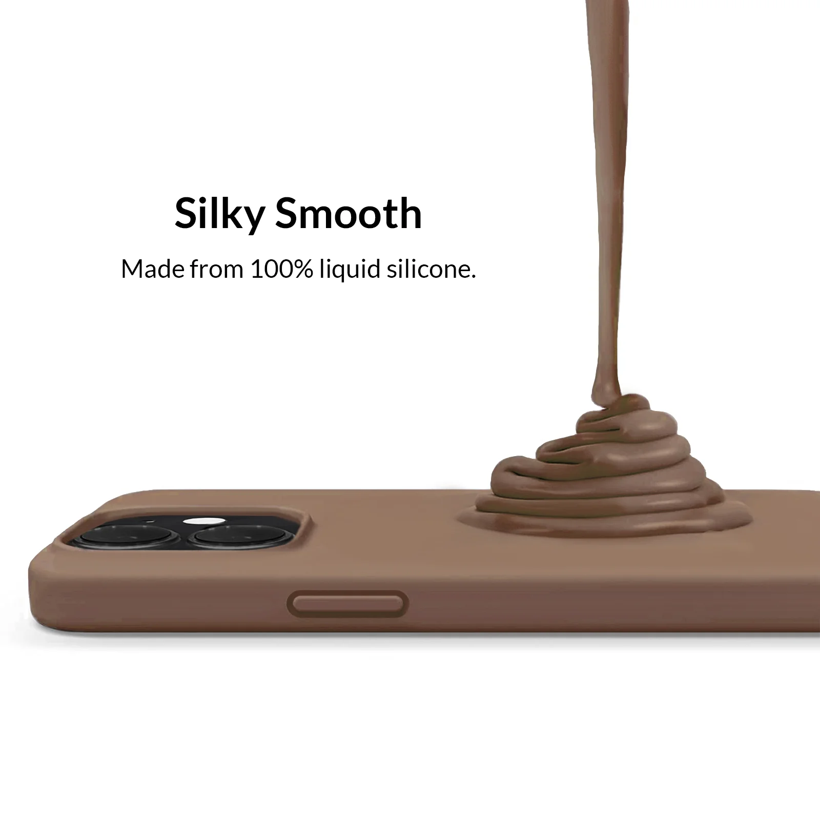 Brown Silicone iPhone Case - Image 59