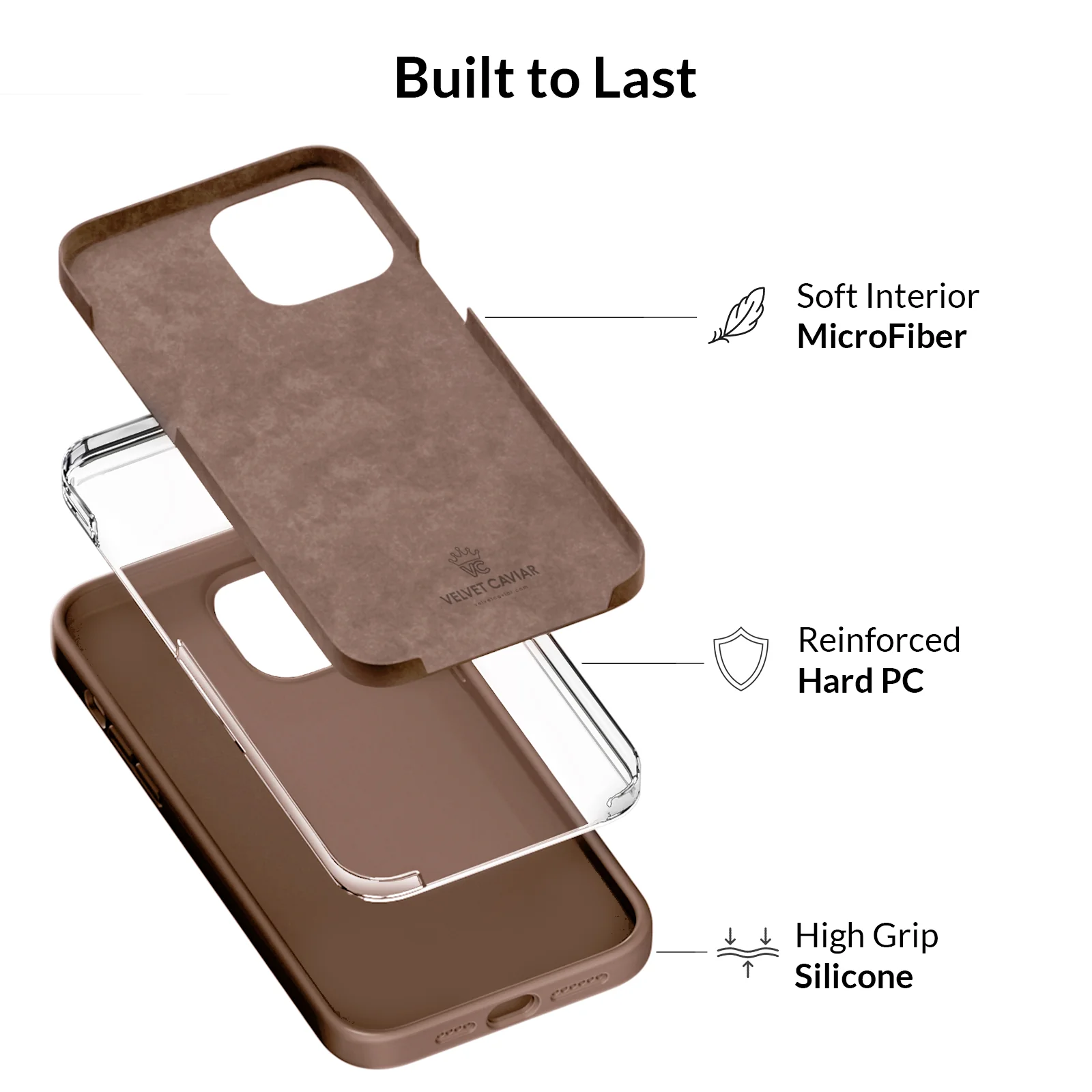 Brown Silicone iPhone Case - Image 74