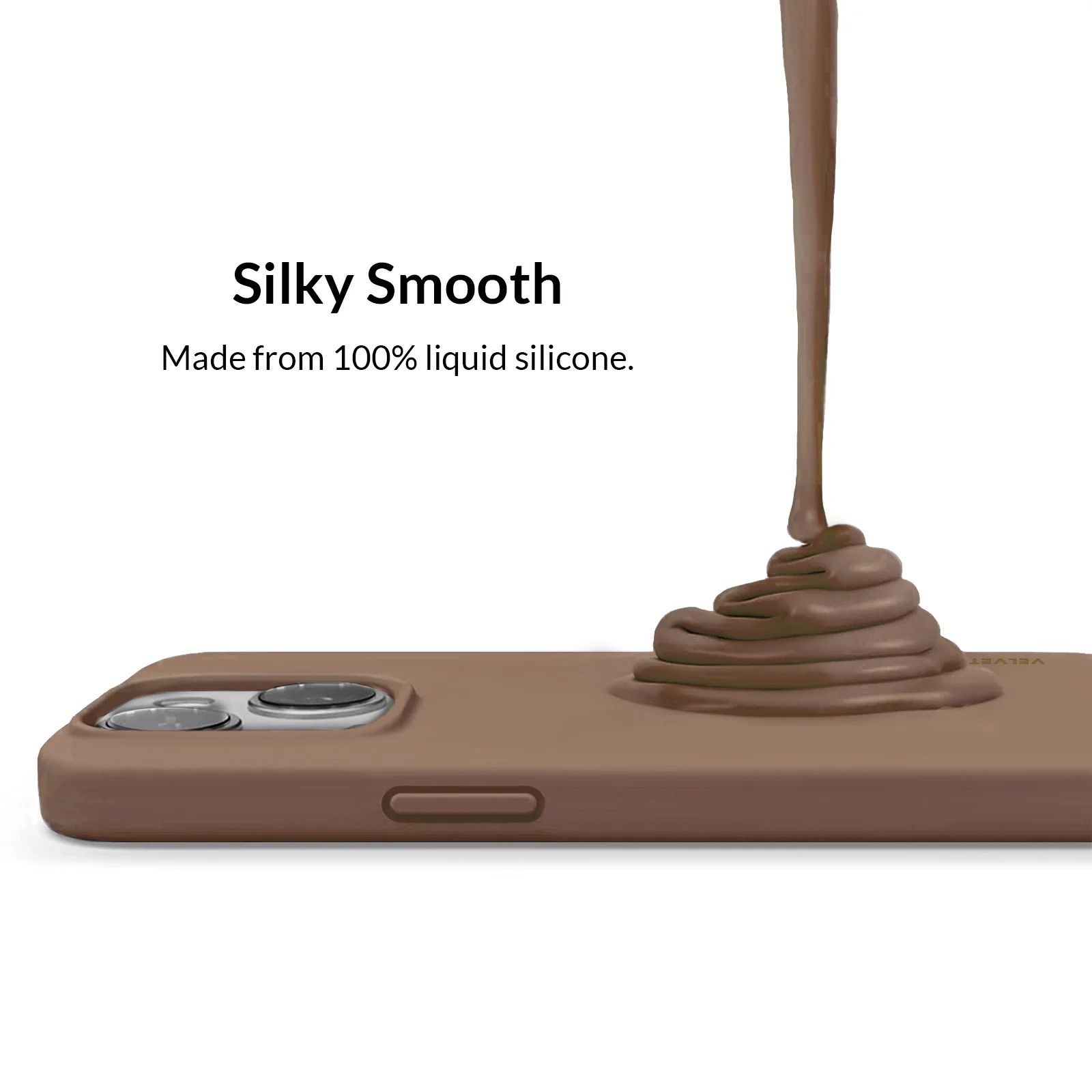 Brown Silicone iPhone Case - Image 84