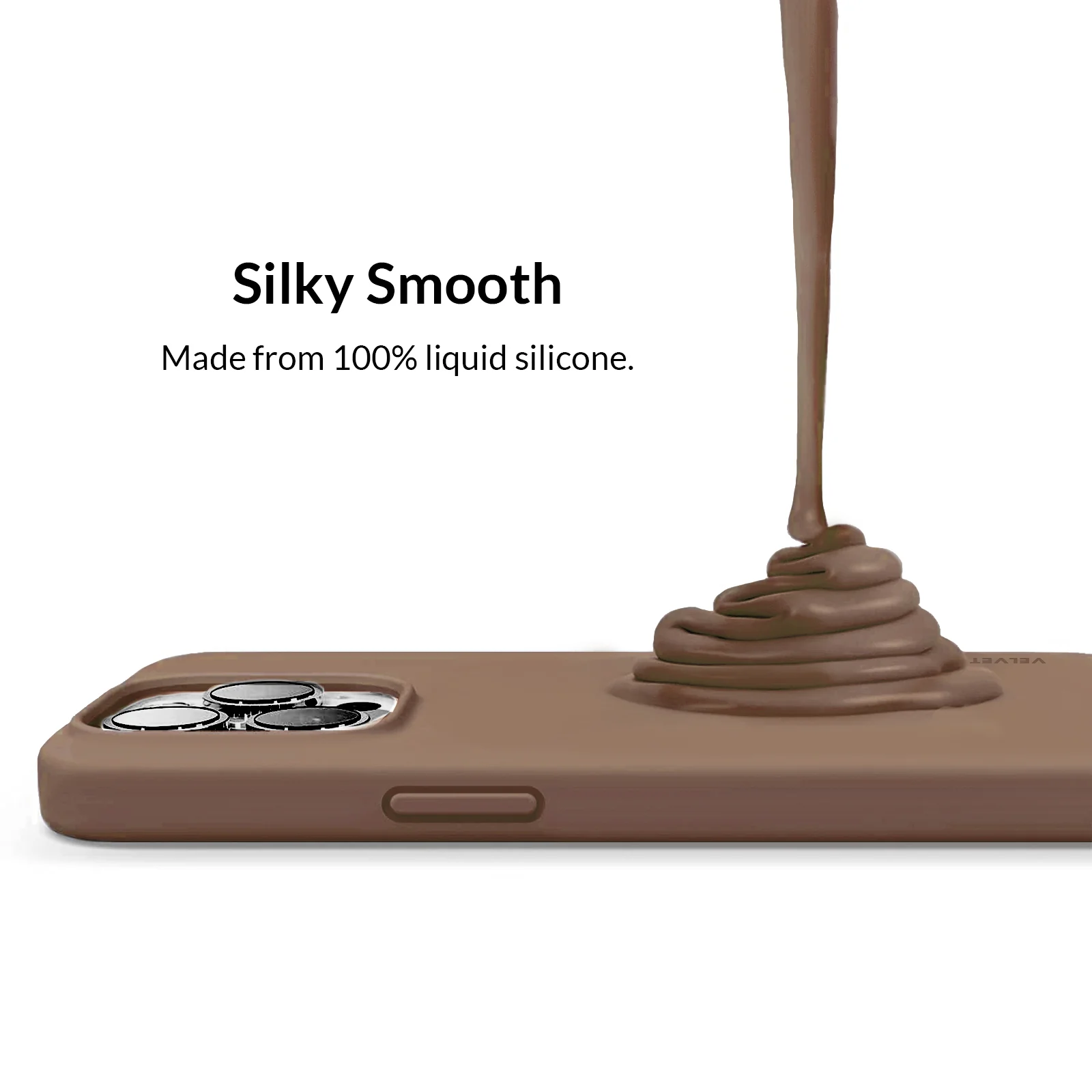 Brown Silicone iPhone Case - Image 91
